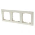 Gira Standard 55 afdekraam inbouw 3-voudig verticaal-horizontaal crème 66.052.24