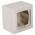 Gira System 55 opbouwraam 1-voudig inclusief afdekraam crème 66.052.32