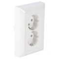 Busch-Jaeger Busch Balance Jaeger contactdoos inbouw 2-voudig randaarde polarwit 66.054.50