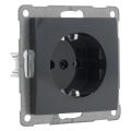 Q-Link S2 contactdoos 1-voudig randaarde antraciet 66.083.42