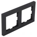 Q-Link S-line afdekraam 2-voudig verticaal-horizontaal zwart 66.095.22