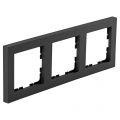 Q-Link S-line afdekraam 3-voudig verticaal-horizontaal zwart 66.095.24