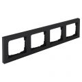 Q-Link S-line afdekraam 4-voudig verticaal-horizontaal zwart 66.095.26