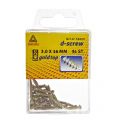 D-Screw Gold-Top spaanplaatschroef platkop kruiskop met smeerfilm verzinkt 3.0x16 mm blister 34 stuks 12020