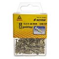 D-Screw Gold-Top spaanplaatschroef platkop kruiskop met smeerfilm verzinkt 3.0x16 mm blister 190 stuks 12047