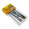 D-Screw Gold-Top spaanplaatschroef platkop kruiskop met smeerfilm verzinkt 6.0x120 mm blister 8 stuks 12076