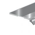 Deltafix slijtstrip met flap aluminium 2.20 m x 32 mm 198