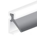 Deltafix tochtprofiel inbouw acrylbestendig aluminium wit 2.40mx16x6 mm 4214