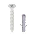 QlinQ rail bevestigingsset schroef wit met plug set 20 stuks 1110303