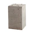 Maasland ZP betonpoer voor zuil Z-RVS 400x253x253 mm