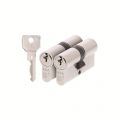 AXA dubbele veiligheidscilinder set 2 stuks gelijksluitend Security 30-30 7211-00-08/G2