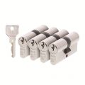 AXA dubbele veiligheidscilinder set 4 stuks gelijksluitend Security 30-30 7211-00-08/G4