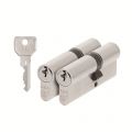 AXA dubbele veiligheidscilinder set 2 stuks gelijksluitend Security verlengd 35-45 7211-13-08/G2