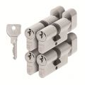 AXA knop veiligheidscilinder set 4 stuks gelijksluitend Security K30-30 7215-00-08/G4