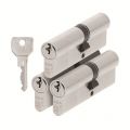 AXA dubbele veiligheidscilinder set 3 stuks gelijksluitend Security verlengd 40-55 7211-25-08/G3