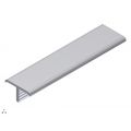 AluArt tafelrand 21 mm geanodiseerd L 5000 mm aluminium geanodiseerd AL080163