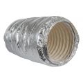 Nedco ventilatiebuis flexibele geluiddempend aluminium afvoerslang 203 mm lengte 1 m 61101537