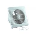 Eurovent ventilator axiaal badkamer-keukenventilator MV 150 ABS kunststof wit 61904100