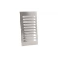 Nedco ventilatie schoepenrooster vlak model 250x500 mm aluminium 62903907