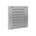 Nedco ventilatie kaderrooster 150x150 mm aluminium aluminium RAL 9006 62908407