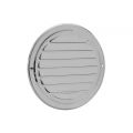 Nedco ventilatie RVS schoepenrooster diameter 125 mm met gaas 63203111