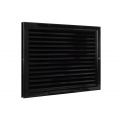 Nedco ventilatie aluminium deurrooster 445x345 mm zwart 64000301