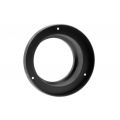 Nedco ventielrooster montagering voor Alize ventielen diameter 100 mm PP kunststof zwart 64504601