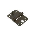 Dulimex DX H165E12895124 nylon glijlagerscharnier 3 mm doorgezette knoop ronde hoeken 125x89 mm verzinkte pen staal zwart SKG*** 6712.154.8912-5D