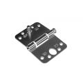 Dulimex DX H165E12895125 nylon glijlagerscharnier 3 mm doorgezette knoop ronde hoeken 125x89 mm verzinkte pen staal verzinkt SKG*** 6712.155.8912-5D