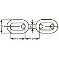 Dulimex DX KSC.9006-O kunststof ketting 6 mm geel-zwart rol 25 m 5800.KSC.9006-O