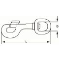 Dulimex DX 50-16Z musketonhaak 16 mm-5/8 inch ronde wervel zamac zwart gelakt 9.100051016