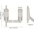 Dulimex DX PO 294 EB SE anti-paniekstang DX 294 SE enkele deur 2-puntssluiting zilvergrijs 4003.692.9442