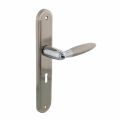Intersteel Living 1682 deurkruk Elen op langschild sleutelgat 56 mm chroom-nikkel mat 0016.168224