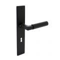 Intersteel Living 0378 deurkruk Bau-stil met schild 236x44x6 mm sleutelgat 72 mm mat zwart 0023.037826