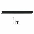 Intersteel Living 4501 tussenrail 45 cm voor schuifdeursysteem inclusief bevestigingsset mat zwart 0023.450113