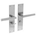 Intersteel Essentials 0583 deurkruk recht Hoek 90 graden met schild 250x55x2 mm WC 63/8 RVS 0035.058365