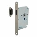 Intersteel Essentials 9570 woningbouw magneet loopslot voorplaat afgerond RVS 20x174 mm doorn 50 mm met sluitplaat-kom 0094.957011