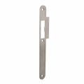 P+E 4082 sluitplaat voor projectsloten met dagschoot DIN links 235x25 mm RVS geborsteld SL-4082-000-13L