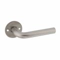 P+E 8115 gatdeel deurkruk L-model op ronde rozet 8 mm stift RVS geborsteld ZW-8115-A0G-13F