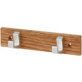 Hermeta 0652 handdoekrek 2-haaks hout-aluminium 0652-36