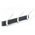 Hermeta 0863 garderobe kapstok 3x haak nummer 860 grafiet grijs-naturel 0863-74