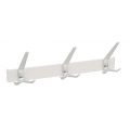 Hermeta 0863 garderobe kapstok 3x haak nummer 860 Pure White-aluminium 0863-79