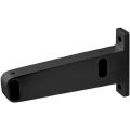 Hermeta 1080 garderobebuis steun eind links Gardelux 1 type 5 mat zwart 1080-18