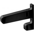 Hermeta 1090 garderobebuis steun eind links Gardelux 1 type 6 mat zwart 1090-18
