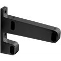 Hermeta 1091 garderobebuis steun eind rechts Gardelux 1 type 6 mat zwart 1091-18
