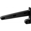 Hermeta 1140 garderobebuis steun eind links Gardelux 1 type 13 mat zwart 1140-18