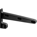 Hermeta 1141 garderobebuis steun eind rechts Gardelux 1 type 13 mat zwart 1141-18