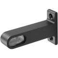 Hermeta 1190 garderobebuis plafondbevestiging steun eind Gardelux 1 mat zwart 1190-18