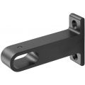 Hermeta 1192 garderobebuis plafondbevestiging steun midden Gardelux 1 mat zwart 1192-18