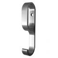 Hermeta 1205 garderobebuis schuifhaak 8 mm breed mat zwart 1205-18